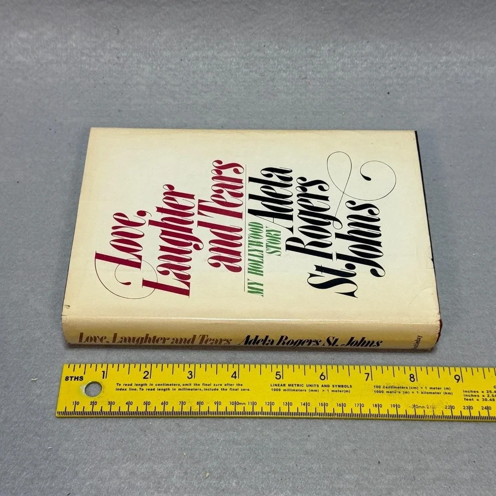 Vintage 1978 Love Laughter and Tears Adela Rogers St Johns 1st Edition HC DJ